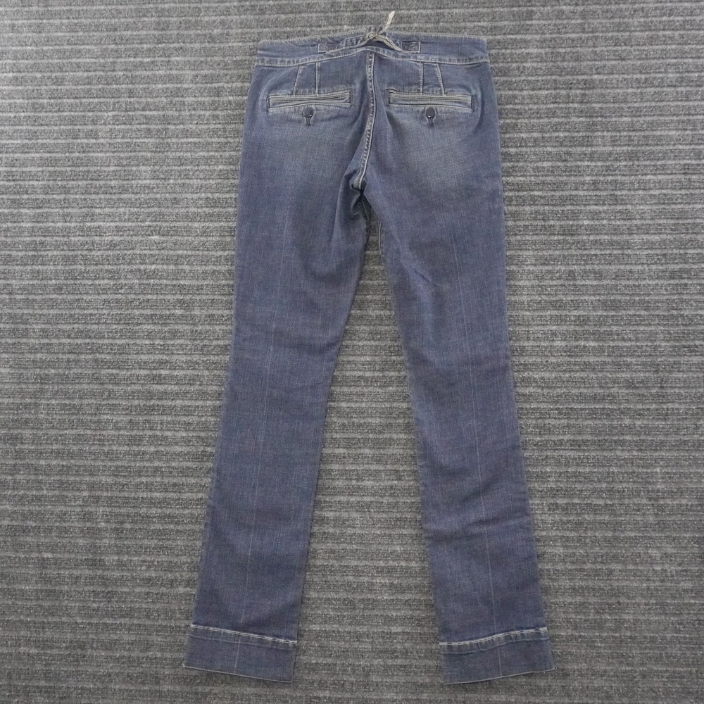 Pilcro and the Letterpress Sailor Jeans Womens 30 Blue Button Front Cinch Back